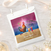 カクテルパーティートロピカルロスタおもしろいーサマービーチ フェイバーバッグ (クリップ留めされた状態)