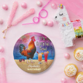 カクテルパーティートロピカルロスターおもしろい誕生日 ペーパープレート (パーティー)