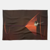 カクテルパーティーバータオル – レッドカクテルマルティーニ キッチンタオル (横)