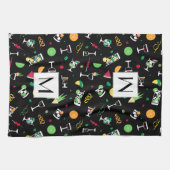 カクテルパーティーパターン キッチンタオル (横)