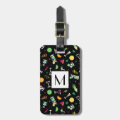 カクテルパーティーパターン ラゲッジタグ (正面縦)