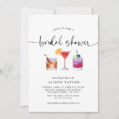 カクテルパーティーブライダルシャワー書 招待状 (正面)