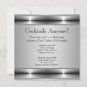 カクテルパーティーマン30th誕生日パーティー 招待状 (裏面)