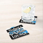 カクテルパーティーミッドセンチュリーモダンバースクエア紙 スクエアペーパーコースター (インサイチュ)