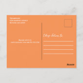 カクテルパーティーレトロタイポグラフィマルティーニ ポストカード (裏面)