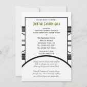 カクテルパーティー中招待状 招待状 (裏面)