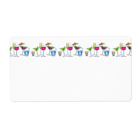 カクテルパーティー名タグラベル ラベル (正面)