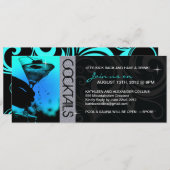 カクテルパーティー招待状 招待状 (正面/裏面)