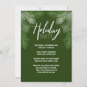 カクテルパーティー素朴ツリーブランチホリデイI 招待状 (正面)