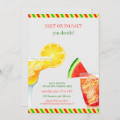 カクテルパーティー飲みフラット招待状 招待状 (正面/裏面)