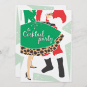 カクテルパーティー|ホリデーパーティ招待状 招待状 (正面/裏面)