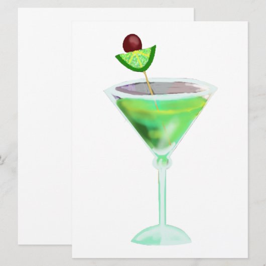 カクテルパーティー 招待状 (正面/裏面)