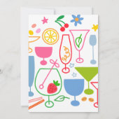 カクテルパーティー 招待状 (裏面)