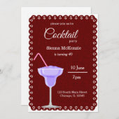 カクテルパーティー 招待状 (正面/裏面)