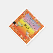 カクテルパーティー、洗練された会話、飲み物 スタンダードカクテルナプキン (角)