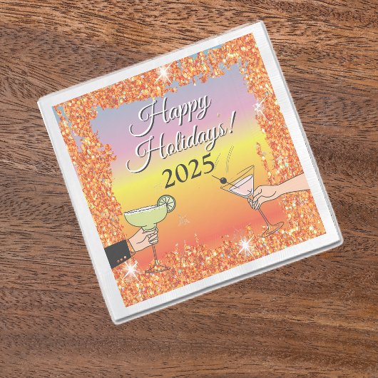 カクテルパーティー、洗練された会話、飲み物 スタンダードカクテルナプキン