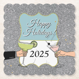 カクテルパーティー、洗練された会話、飲み物 ペーパーコースター