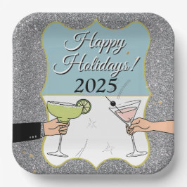 カクテルパーティー、洗練された会話、飲み物 ペーパープレート