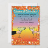 カクテルパーティー、洗練された会話、飲み物 招待状 (正面)