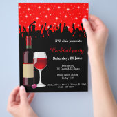 カクテルパーティー*背景色の選択 チラシ (手)