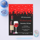 カクテルパーティー*背景色の選択 チラシ (シングル)