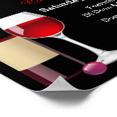 カクテルパーティー*背景色の選択 ポスター (角)