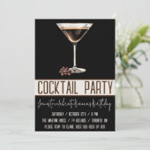 カクテルパーティー、Espresso Martini、誕生日パーティー 招待状 (スタンド正面)