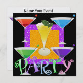 カクテルパーティー- SRF 招待状 (正面/裏面)