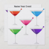 カクテルパーティー- SRF 招待状 (正面/裏面)