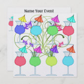 カクテルパーティー - SRF 招待状 (正面/裏面)