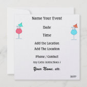 カクテルパーティー - SRF 招待状 (裏面)