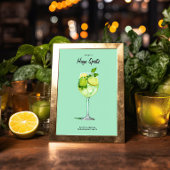 カクテルヒューゴスピリッツ婚約パーティサイン ポスター