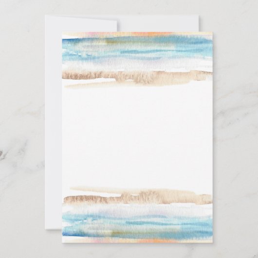 カクテルビーチパーティーマルガリタハイビスカス婚約 招待状 (裏面)