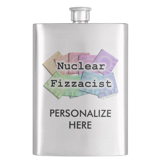 カクテルフラスコ - NUCLEAR FIZZACIST (バーテンダー！) フラスク (正面)