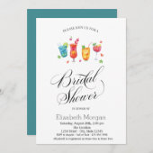 カクテルフルーツブライダルシャワー 招待状 (正面/裏面)