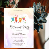 カクテルフルーツリタイアメント招待状 招待状