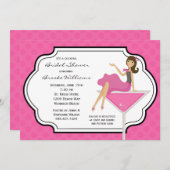 カクテルブライダルシャワーの招待 招待状 (正面/裏面)