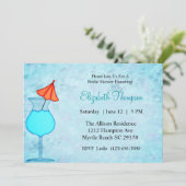 カクテルブライダルシャワーへの招待 招待状 (スタンド正面)