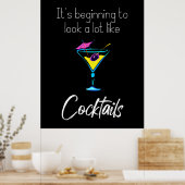 カクテルブラックに似た外観に ポスター (キッチン)