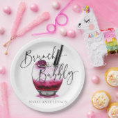 カクテルブランチとバブリーナプキン ペーパープレート (パーティー)