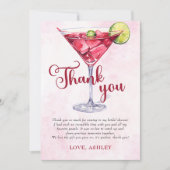 カクテルブランチ&バブリーブライダルシャワー サンキューカード (正面)
