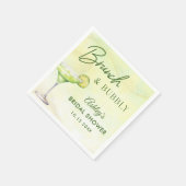 カクテルブランチ&バブリーブライダルシャワー スタンダードカクテルナプキン (角)