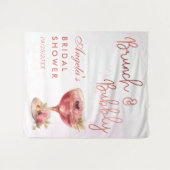 カクテルブランチ&バブリーブライダルシャワー タペストリー (正面(横))