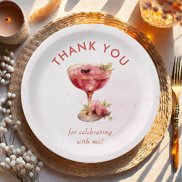 カクテルブランチ&バブリーブライダルシャワー ペーパープレート