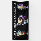 カクテルブーゼ魔法スモークハローウィンパーティ 横断幕 (縦)