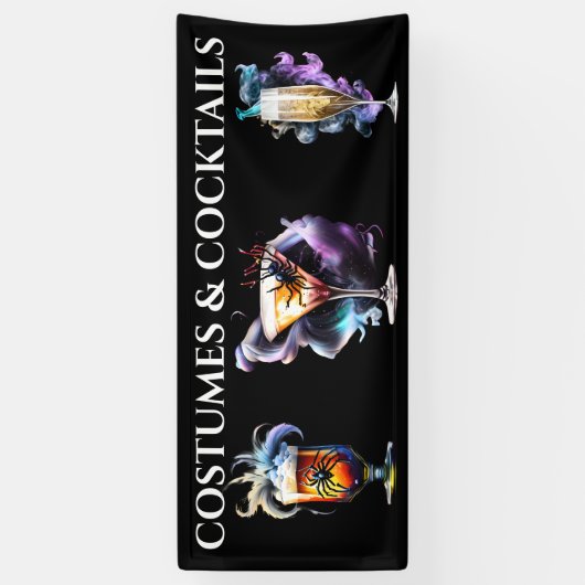 カクテルブーゼ魔法スモークハローウィンパーティ 横断幕 (縦)