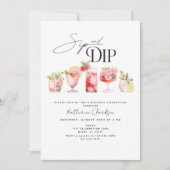 カクテルプールパーティー誕生日招待状 招待状 (正面)