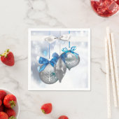 カクテルペーパーナプキンオーナメントスノーフレークススノーフロム スタンダードカクテルナプキン (インサイチュ)