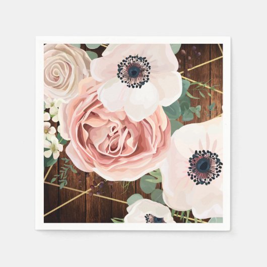 カクテルペーパーナプキンジオメトリックガーデンバラバーン スタンダードカクテルナプキン (正面)