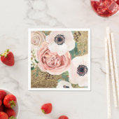 カクテルペーパーナプキンジオメトリックガーデンバラ金ゴールド スタンダードカクテルナプキン (インサイチュ)